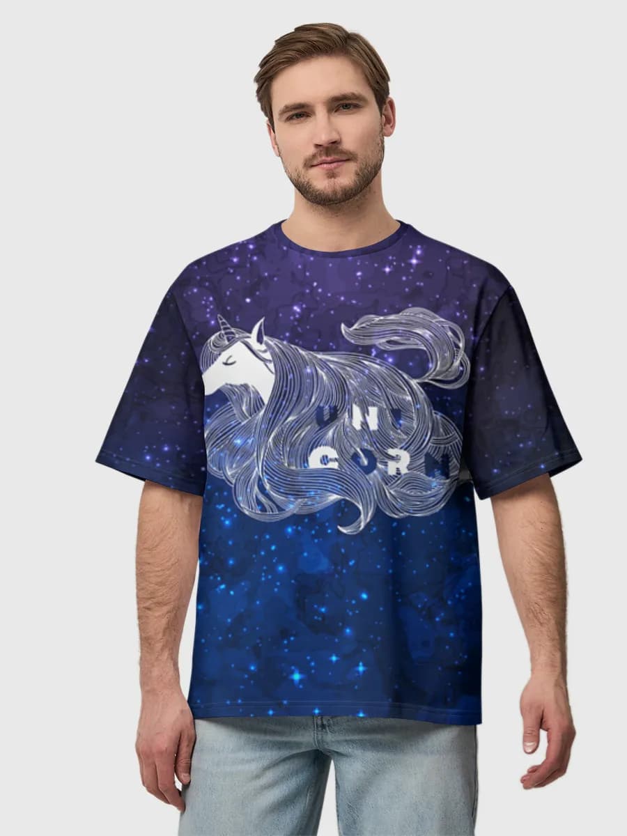 Men's oversized cotton T-shirt