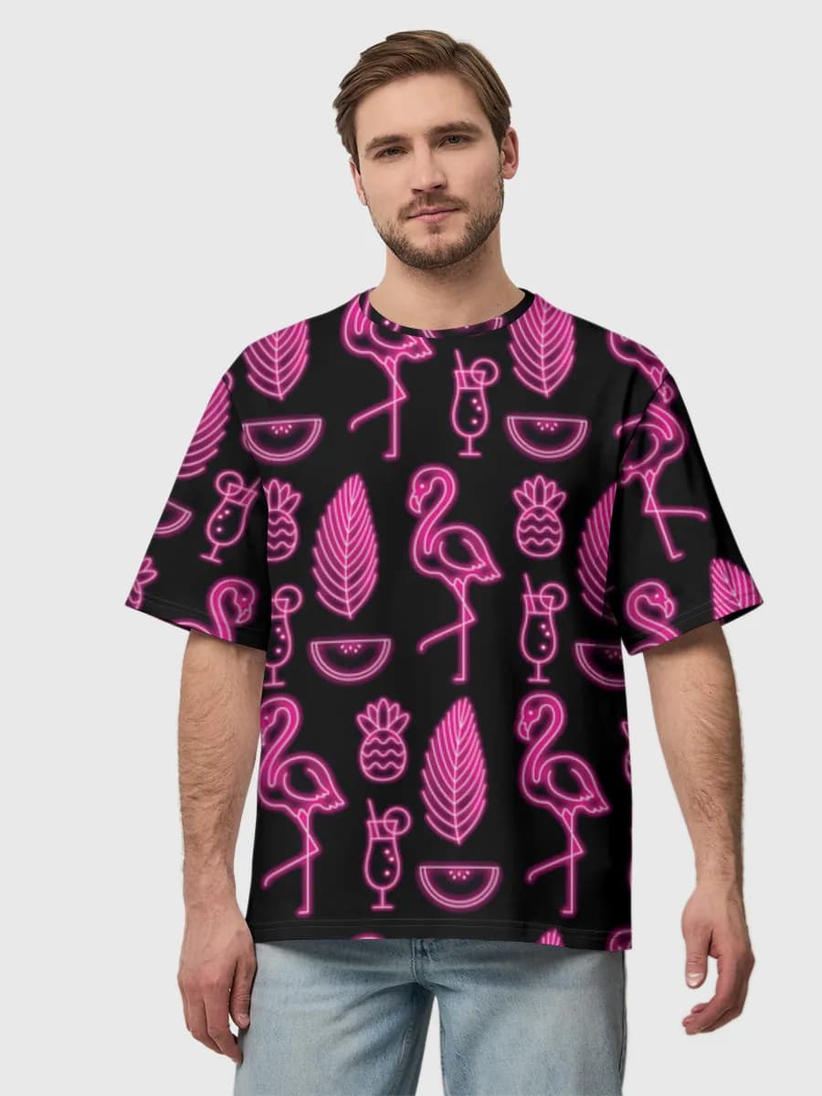 Men's oversized cotton T-shirt
