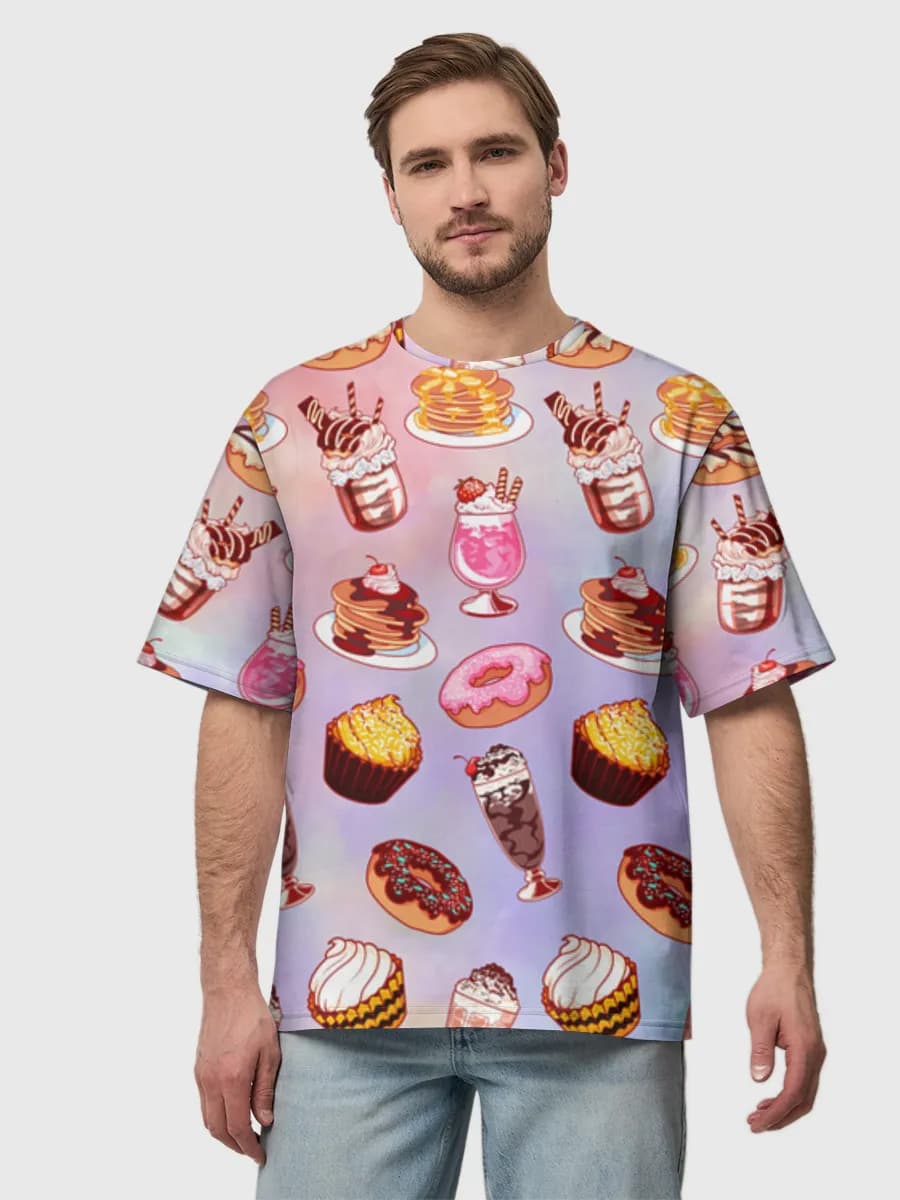 Men's oversized cotton T-shirt