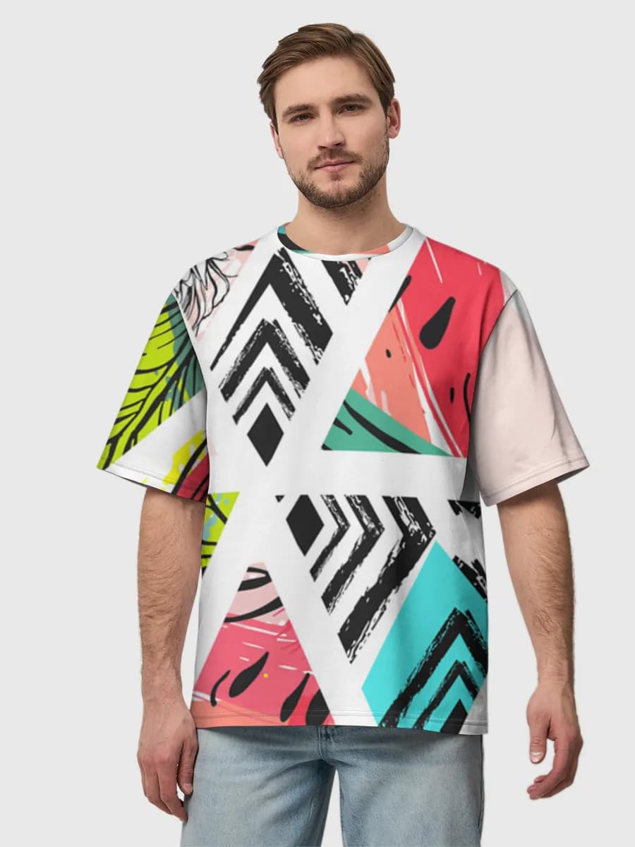 Men's oversized cotton T-shirt