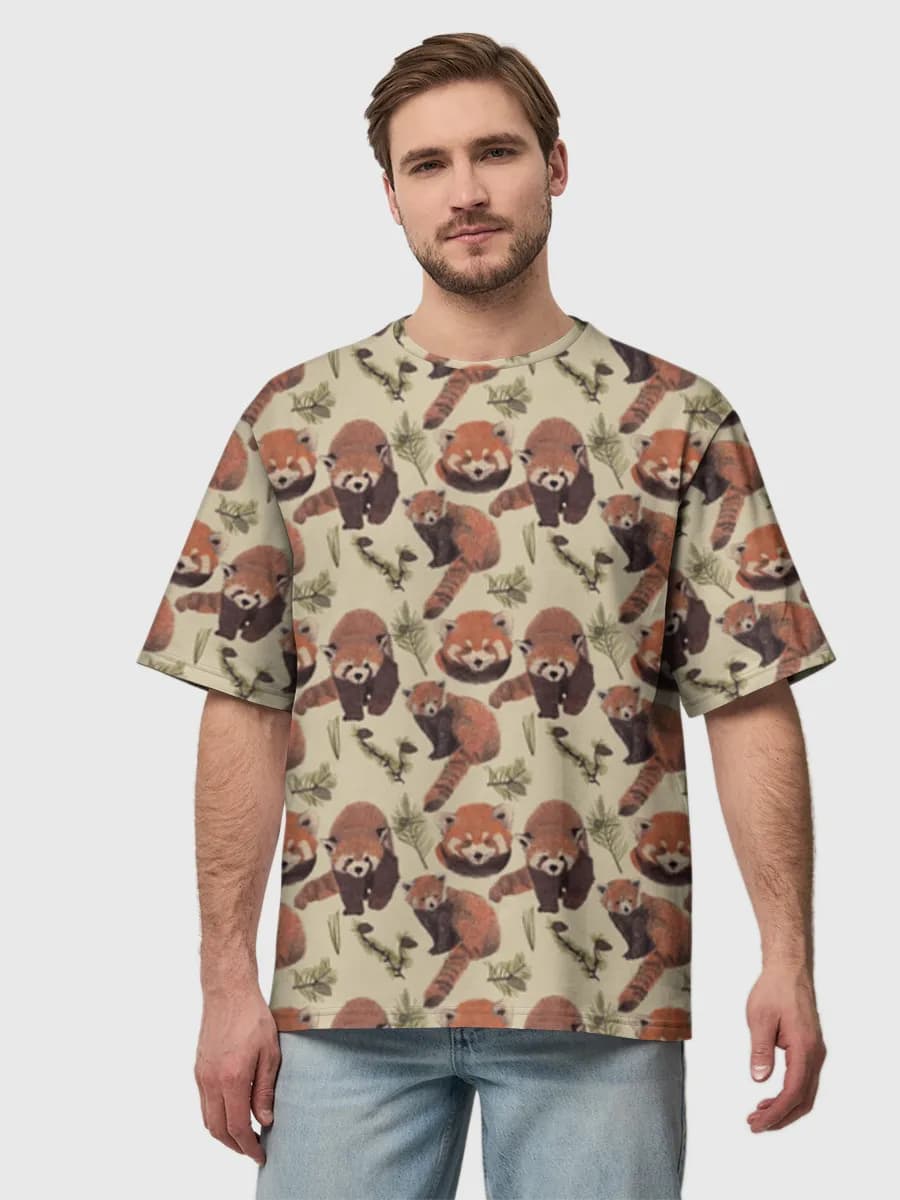 Men's oversized cotton T-shirt