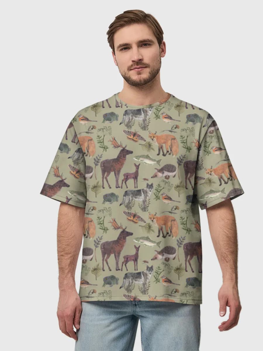 Men's oversized cotton T-shirt