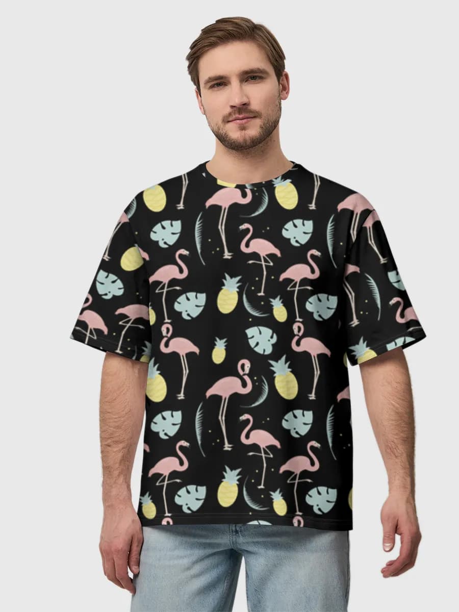 Men's oversized cotton T-shirt
