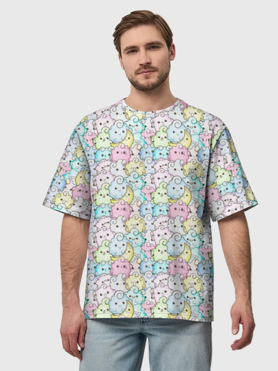 Men's oversized cotton T-shirt