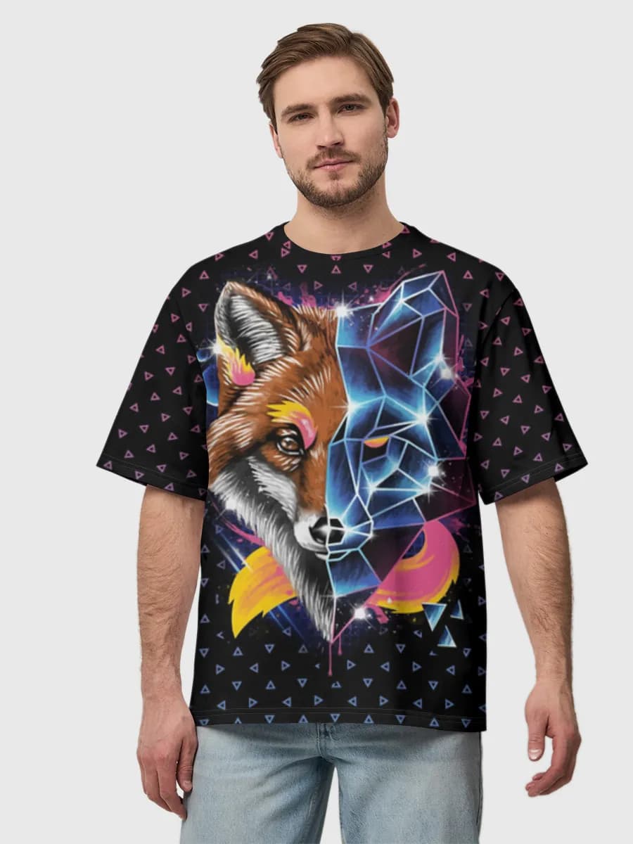 Men's oversized cotton T-shirt