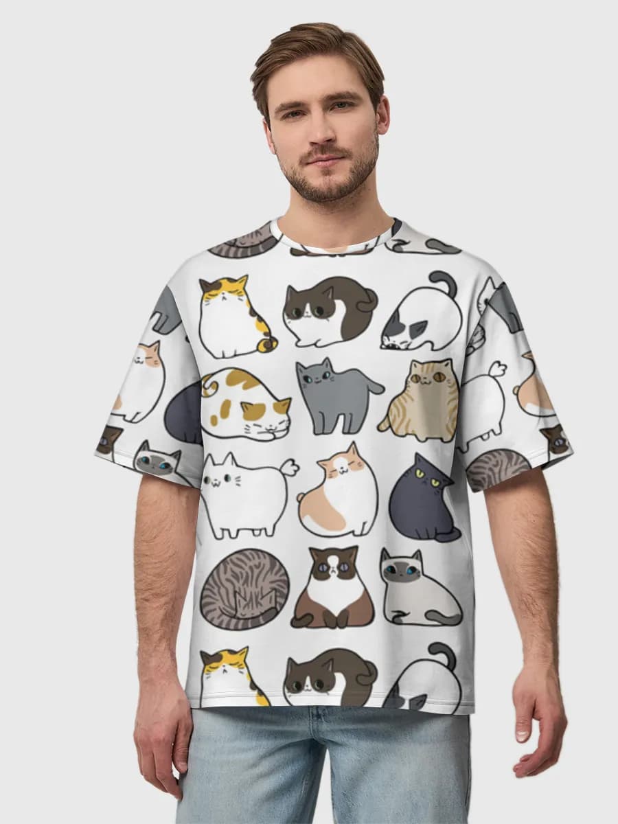 Men's oversized cotton T-shirt