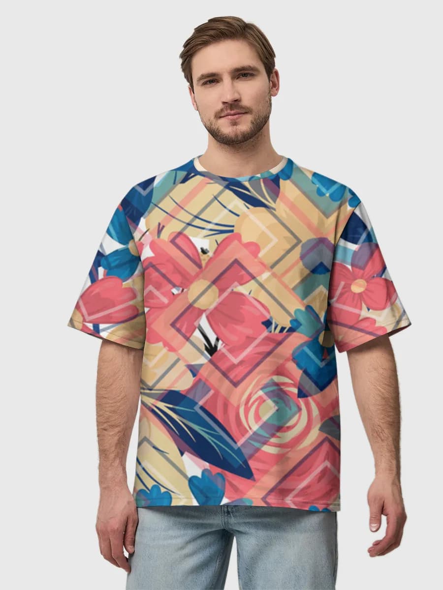 Men's oversized cotton T-shirt