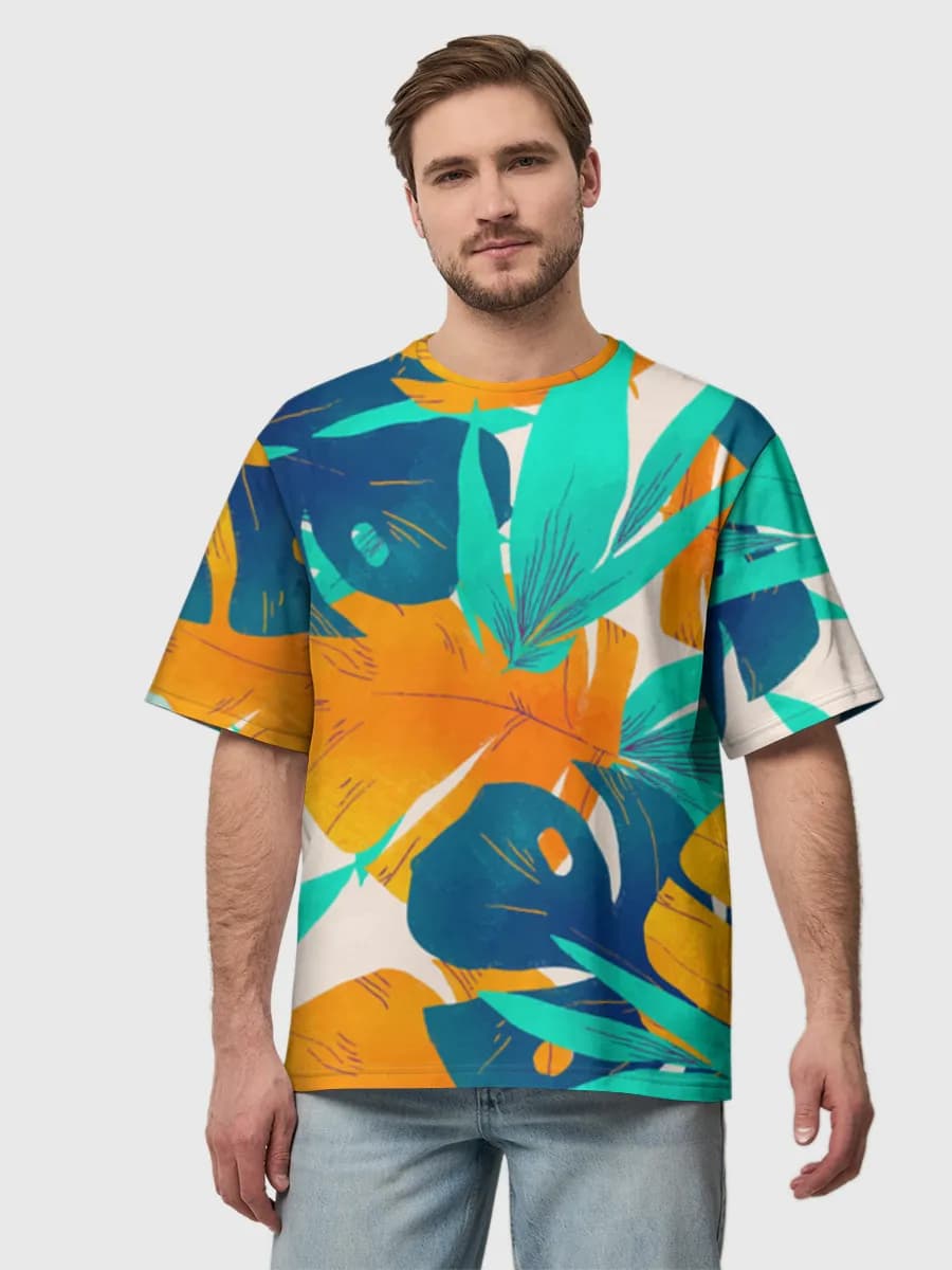 Men's oversized cotton T-shirt