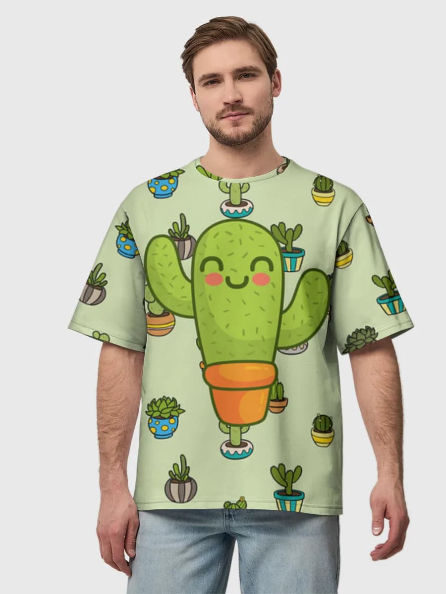 Men's oversized cotton T-shirt
