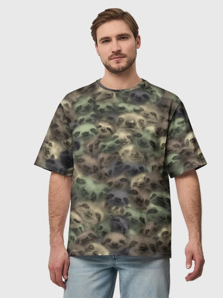 Men's oversized cotton T-shirt