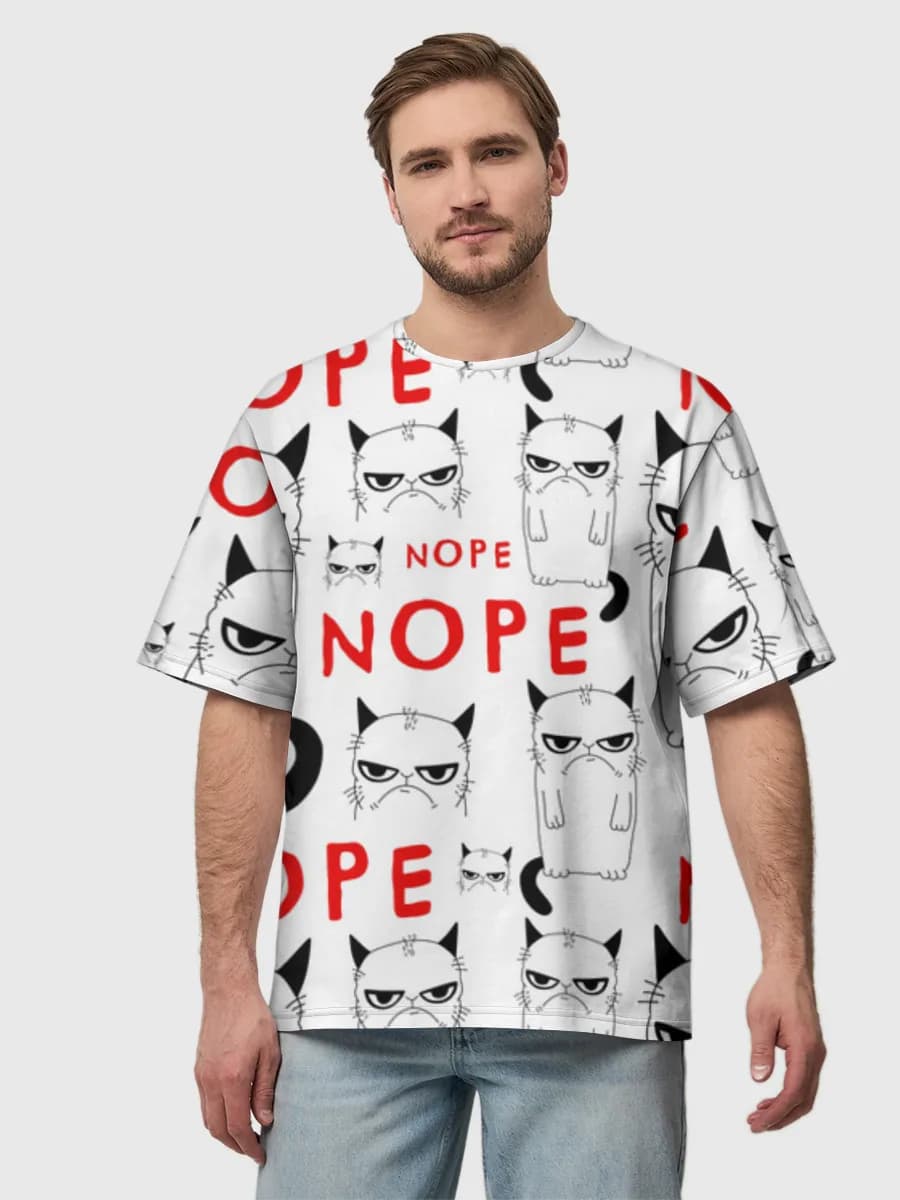 Men's oversized cotton T-shirt