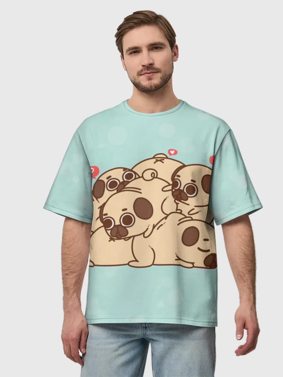 Men's oversized cotton T-shirt