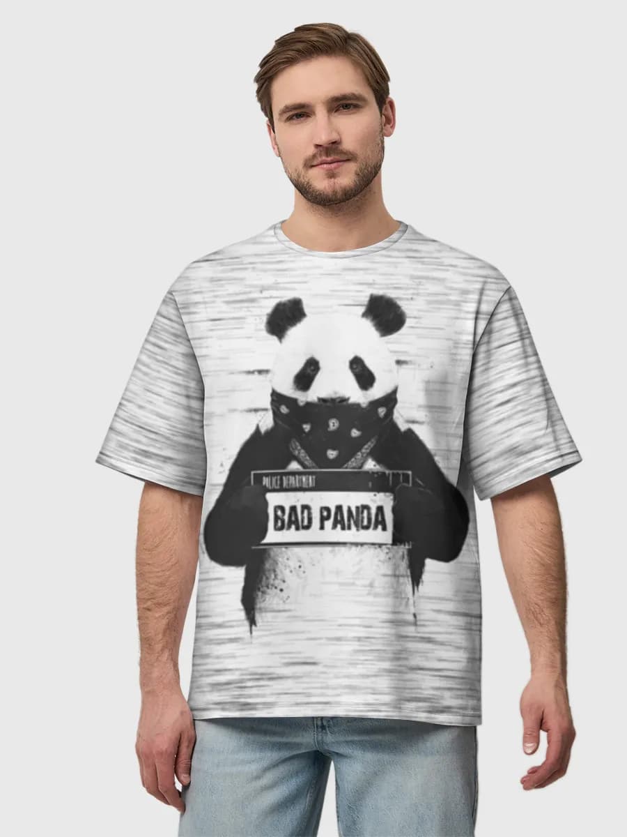 Men's oversized cotton T-shirt