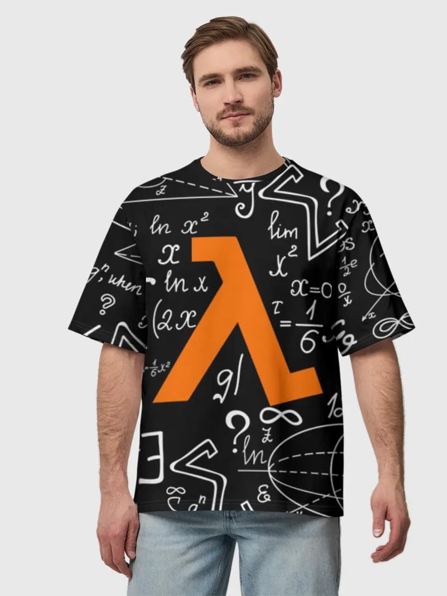 Men's oversized cotton T-shirt