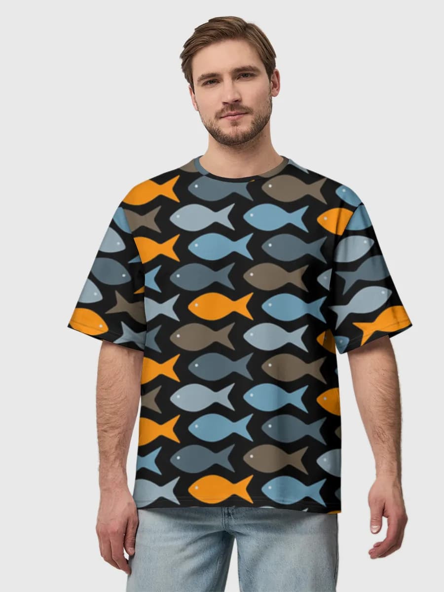 Men's oversized cotton T-shirt