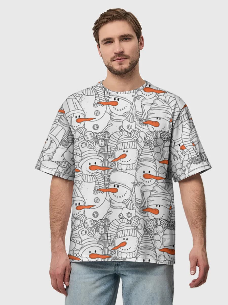Men's oversized cotton T-shirt