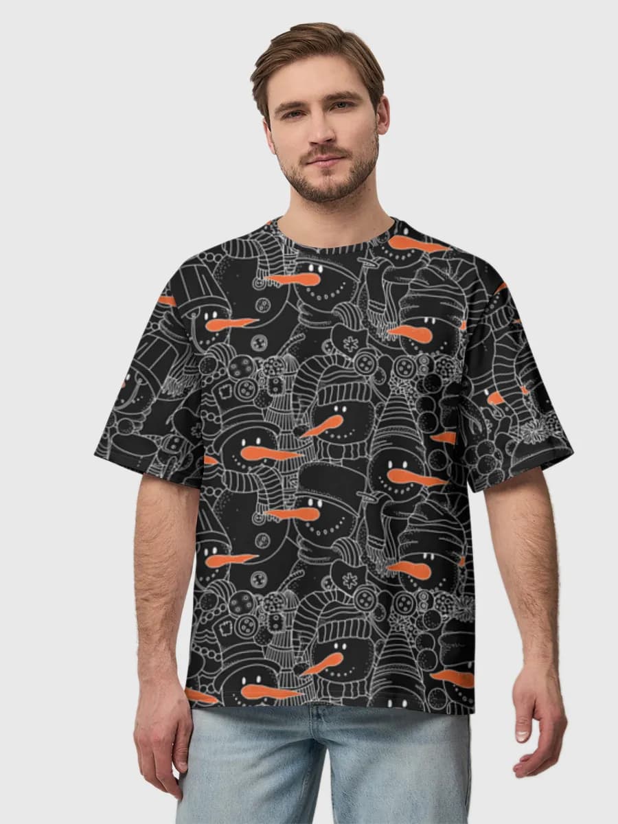 Men's oversized cotton T-shirt