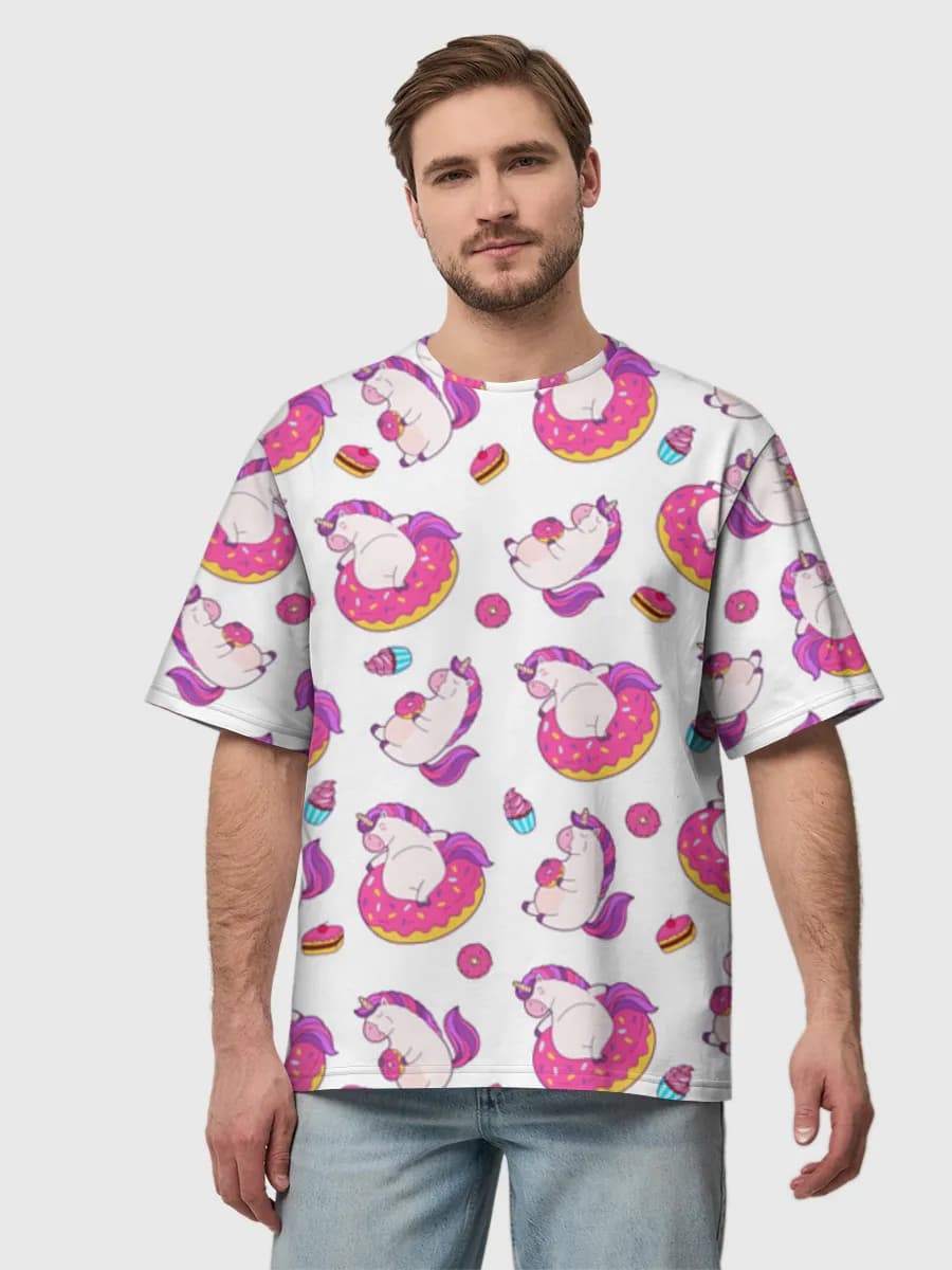 Men's oversized cotton T-shirt