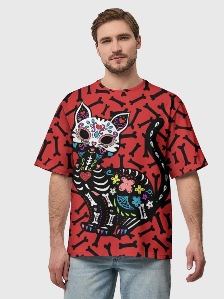 Men's oversized cotton T-shirt