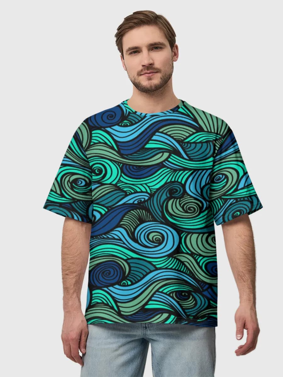 Men's oversized cotton T-shirt