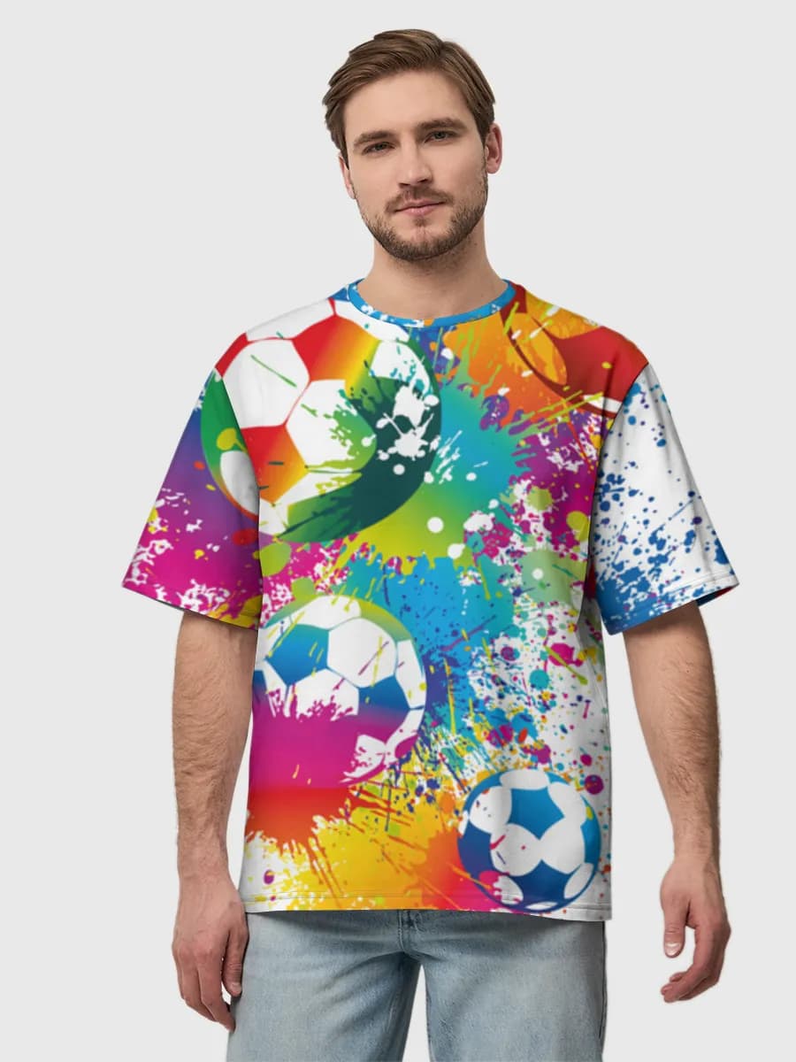 Men's oversized cotton T-shirt