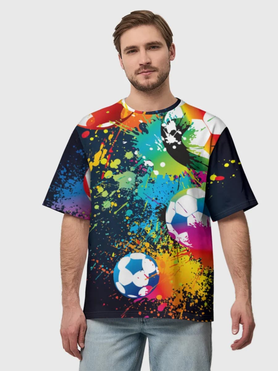 Men's oversized cotton T-shirt