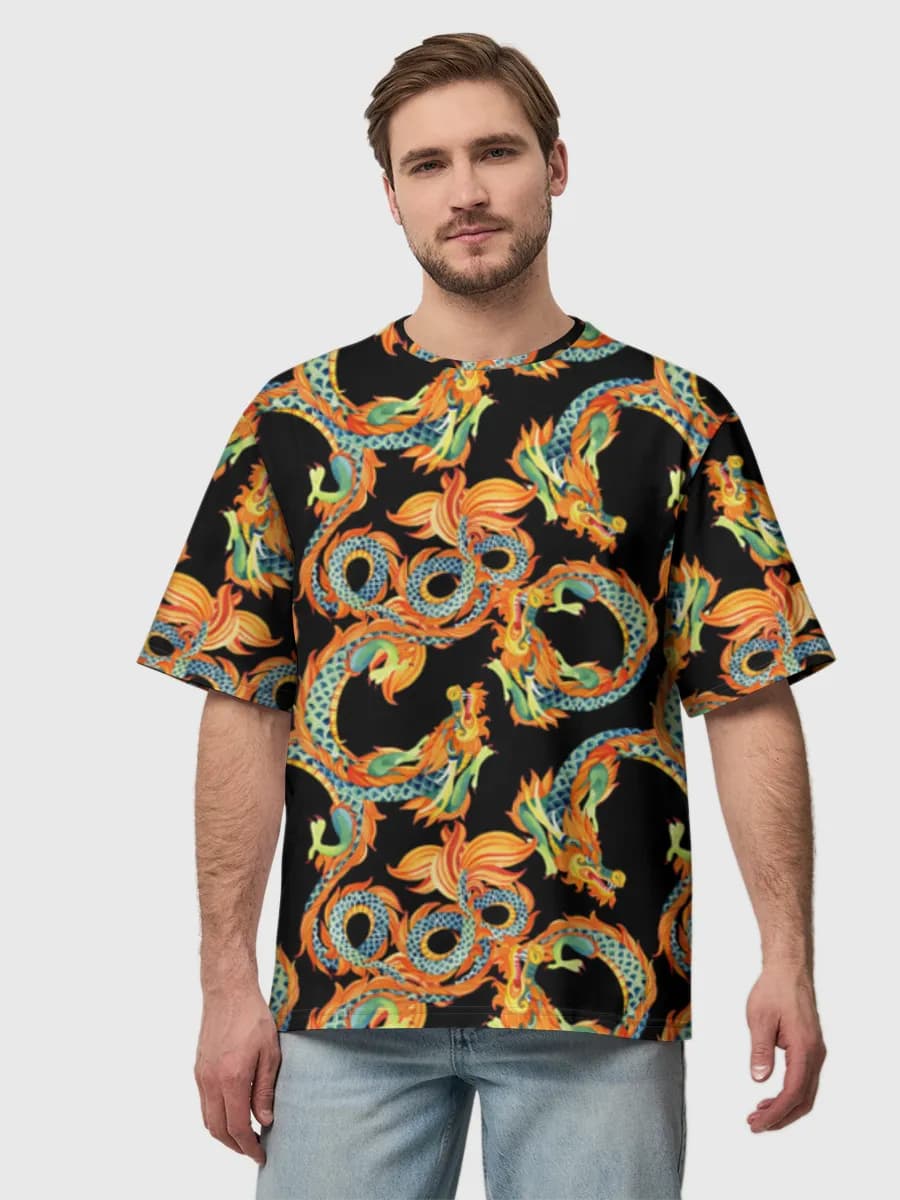 Men's oversized cotton T-shirt