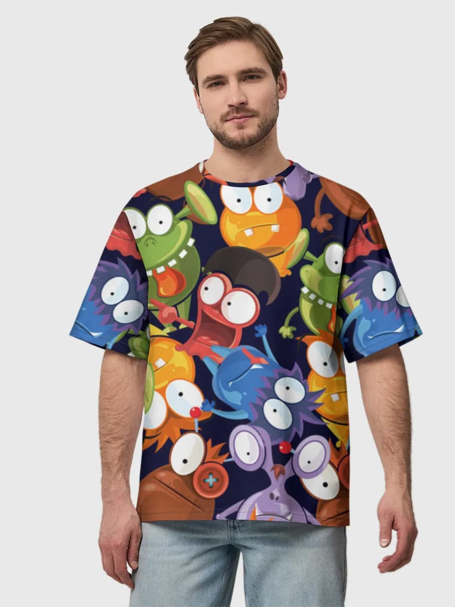 Men's oversized cotton T-shirt