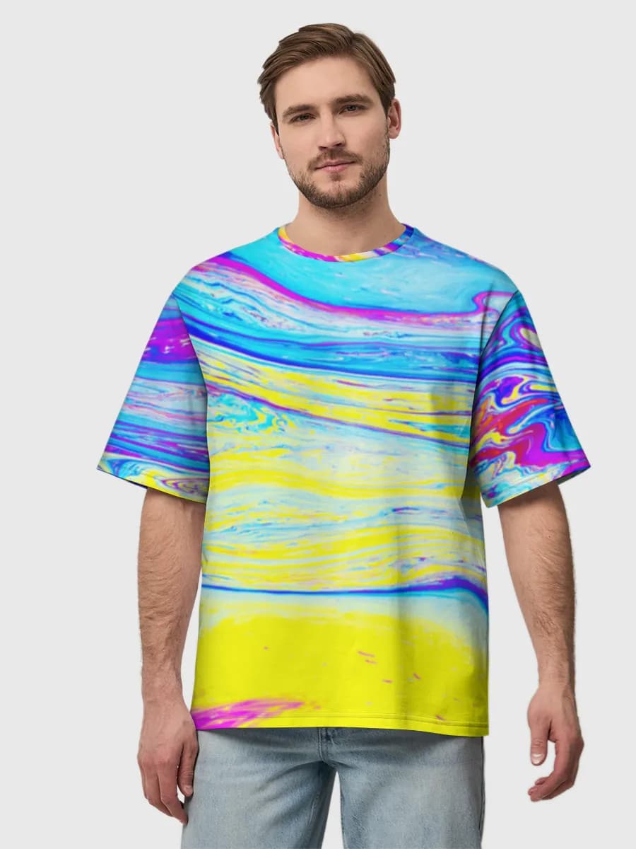 Neon Marble Swirl
