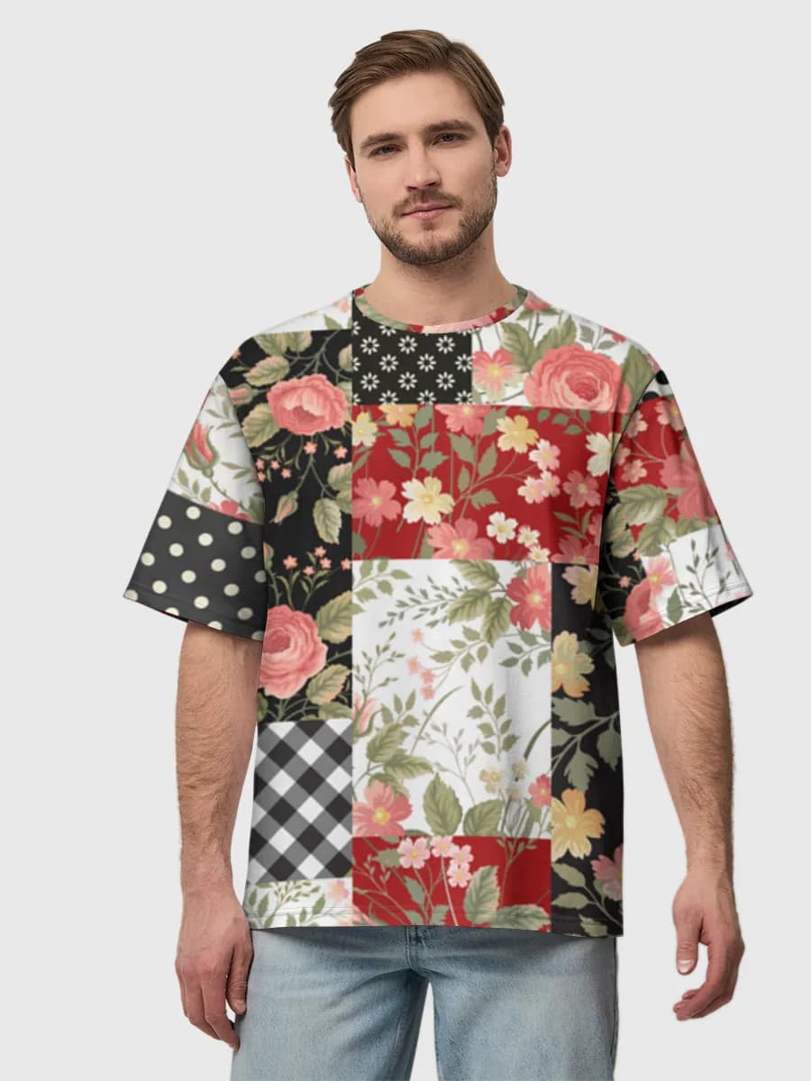 Men's oversized cotton T-shirt