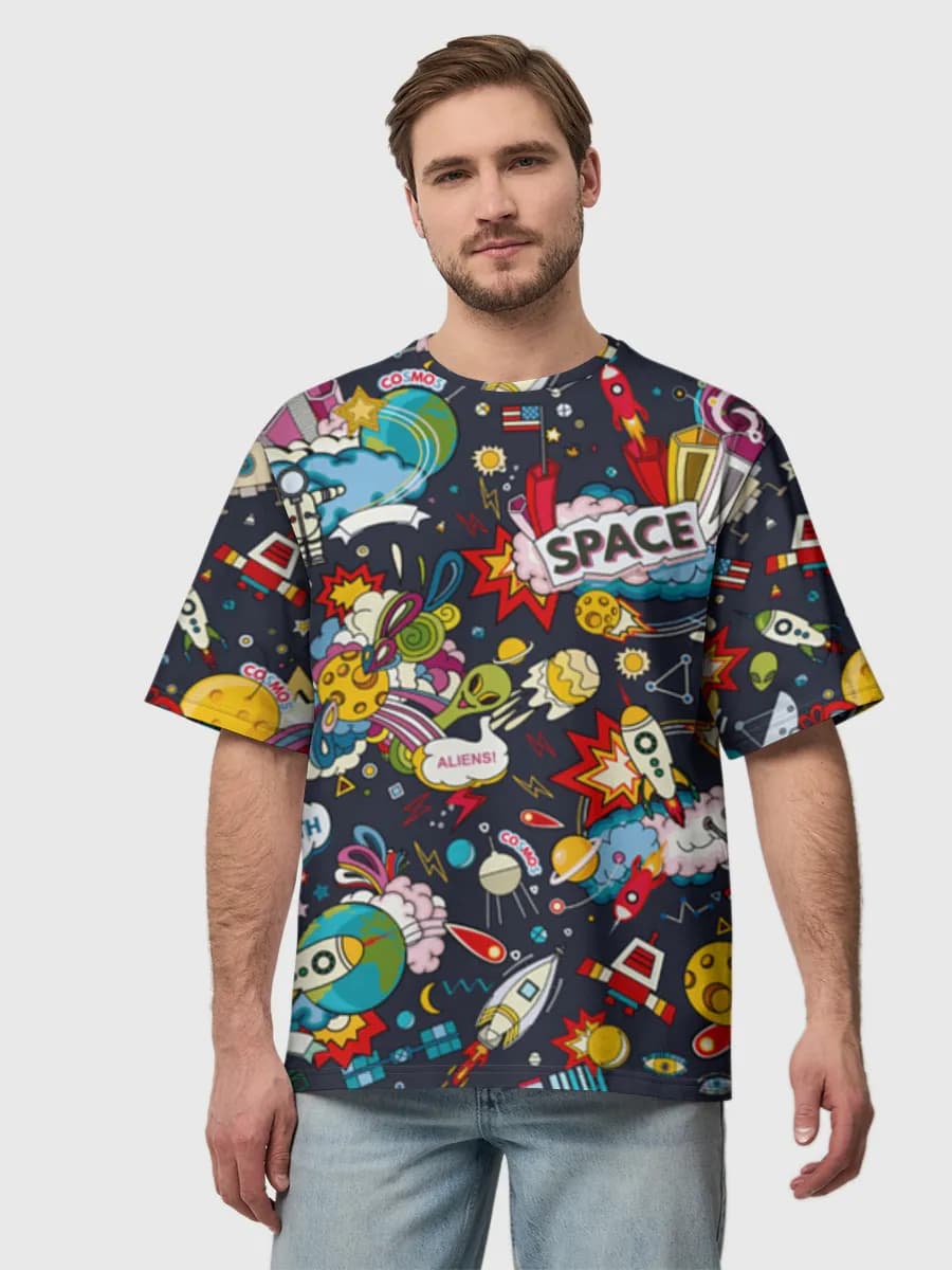 Men's oversized cotton T-shirt