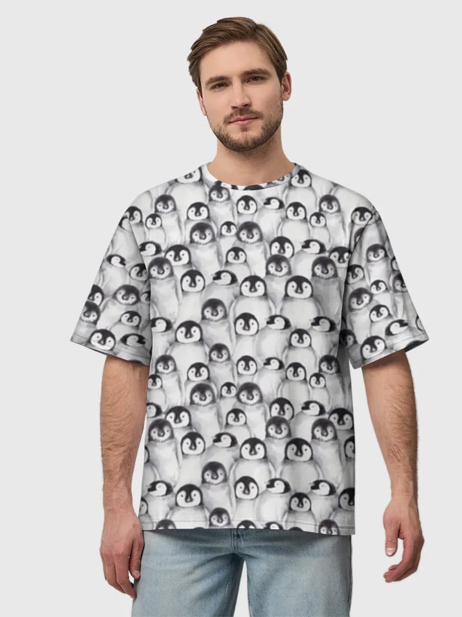 Men's oversized cotton T-shirt