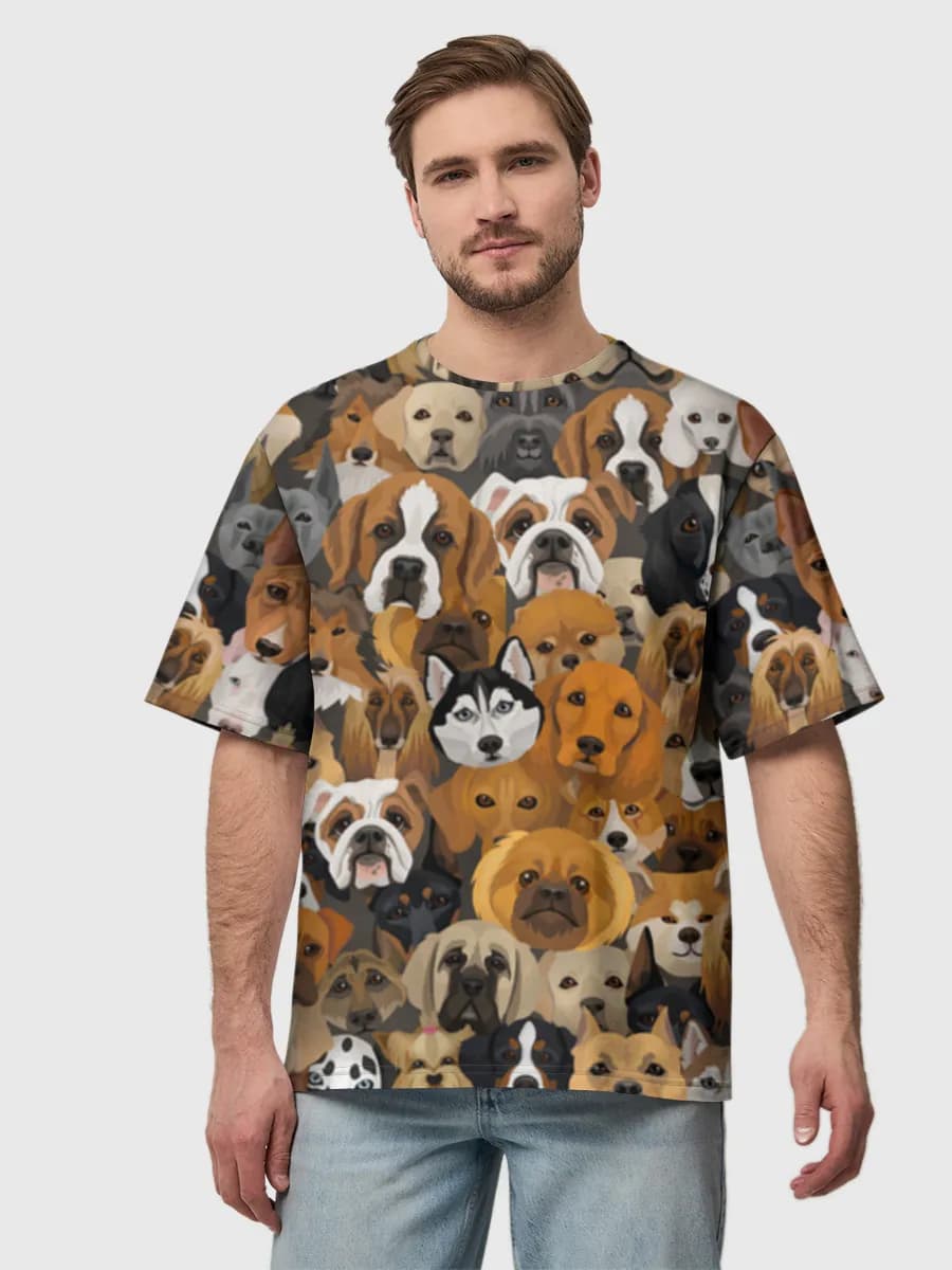 Men's oversized cotton T-shirt