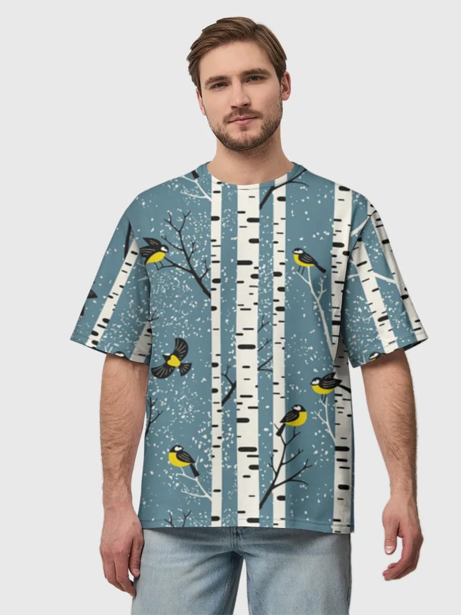 Men's oversized cotton T-shirt