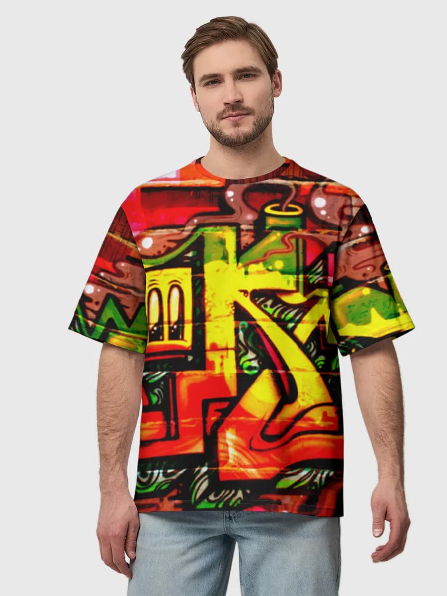 Men's oversized cotton T-shirt