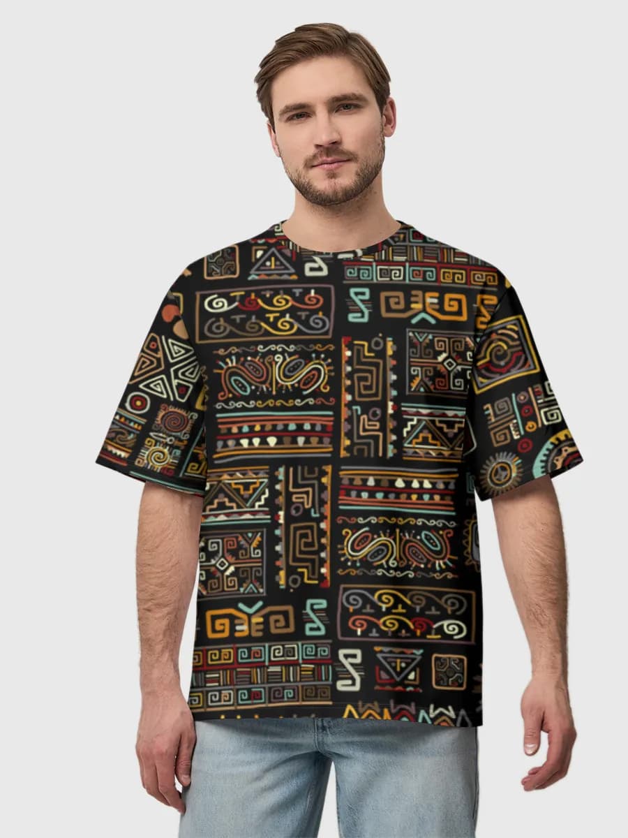 Aztec Tribal Geometric Motifs