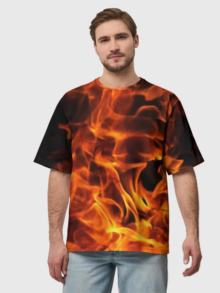 Men's oversized cotton T-shirt