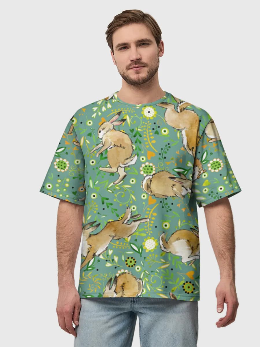 Men's oversized cotton T-shirt