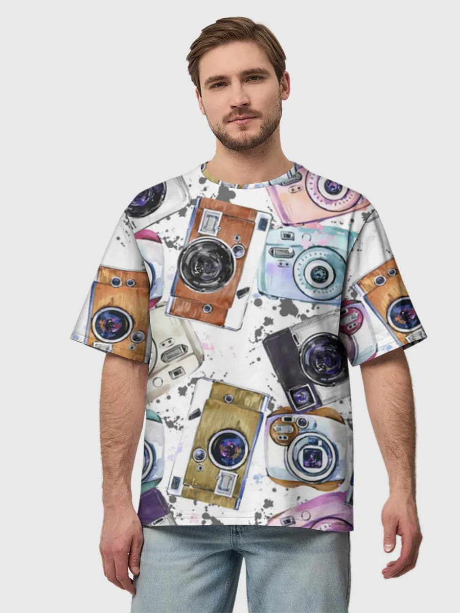 Men's oversized cotton T-shirt