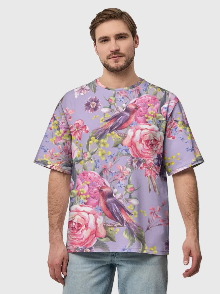 Men's oversized cotton T-shirt