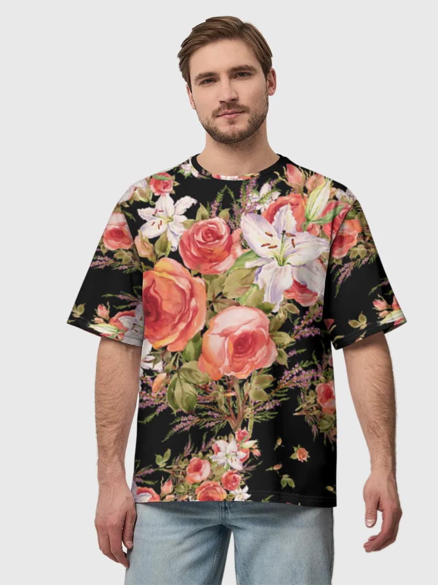 Men's oversized cotton T-shirt