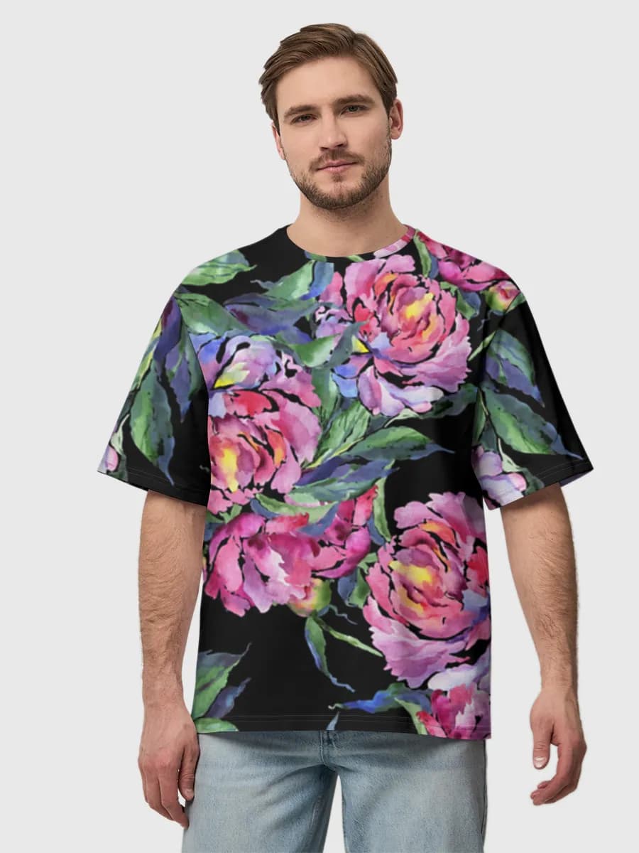 Men's oversized cotton T-shirt
