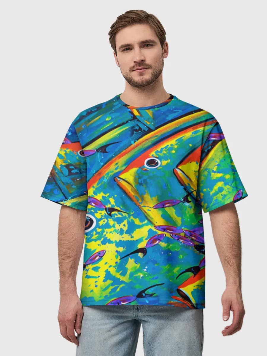 Men's oversized cotton T-shirt