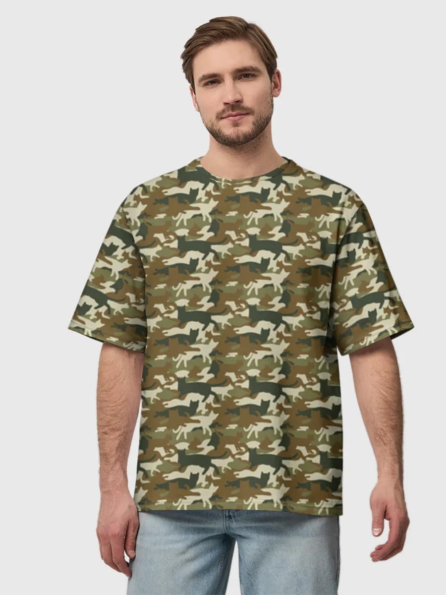 Men's oversized cotton T-shirt