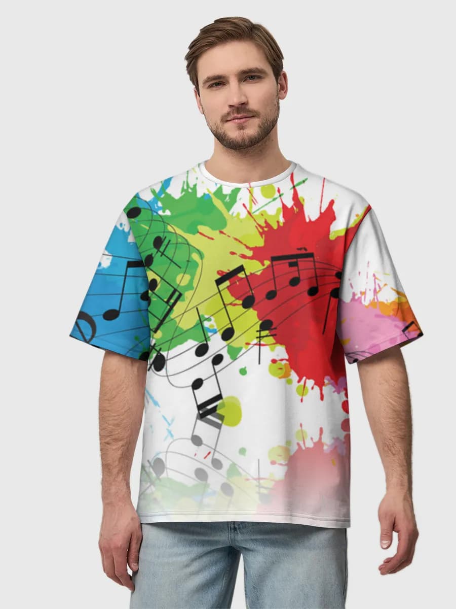 Men's oversized cotton T-shirt