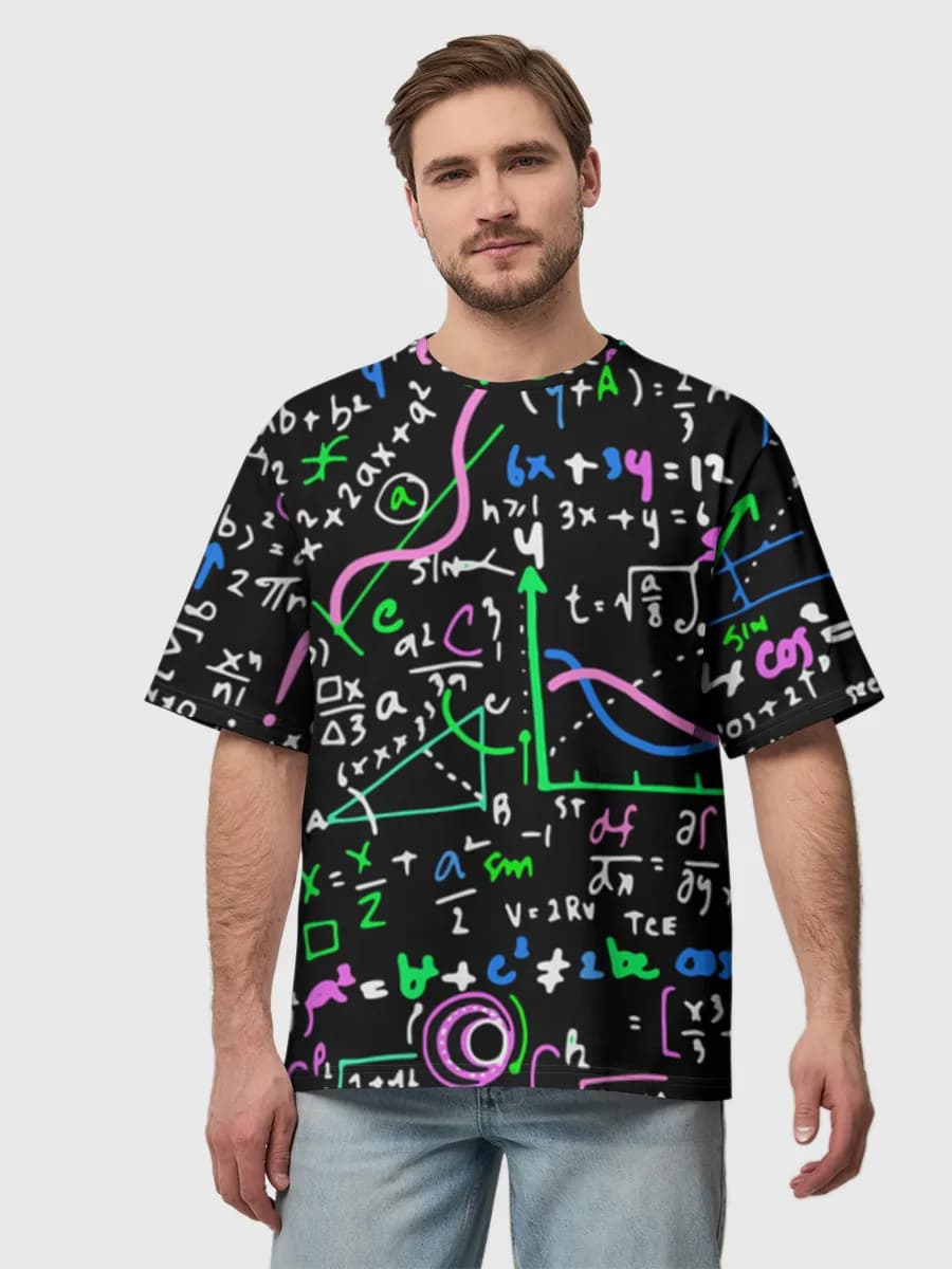 Men's oversized cotton T-shirt