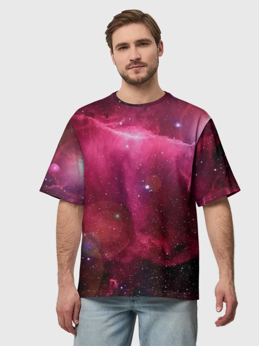 Men's oversized cotton T-shirt