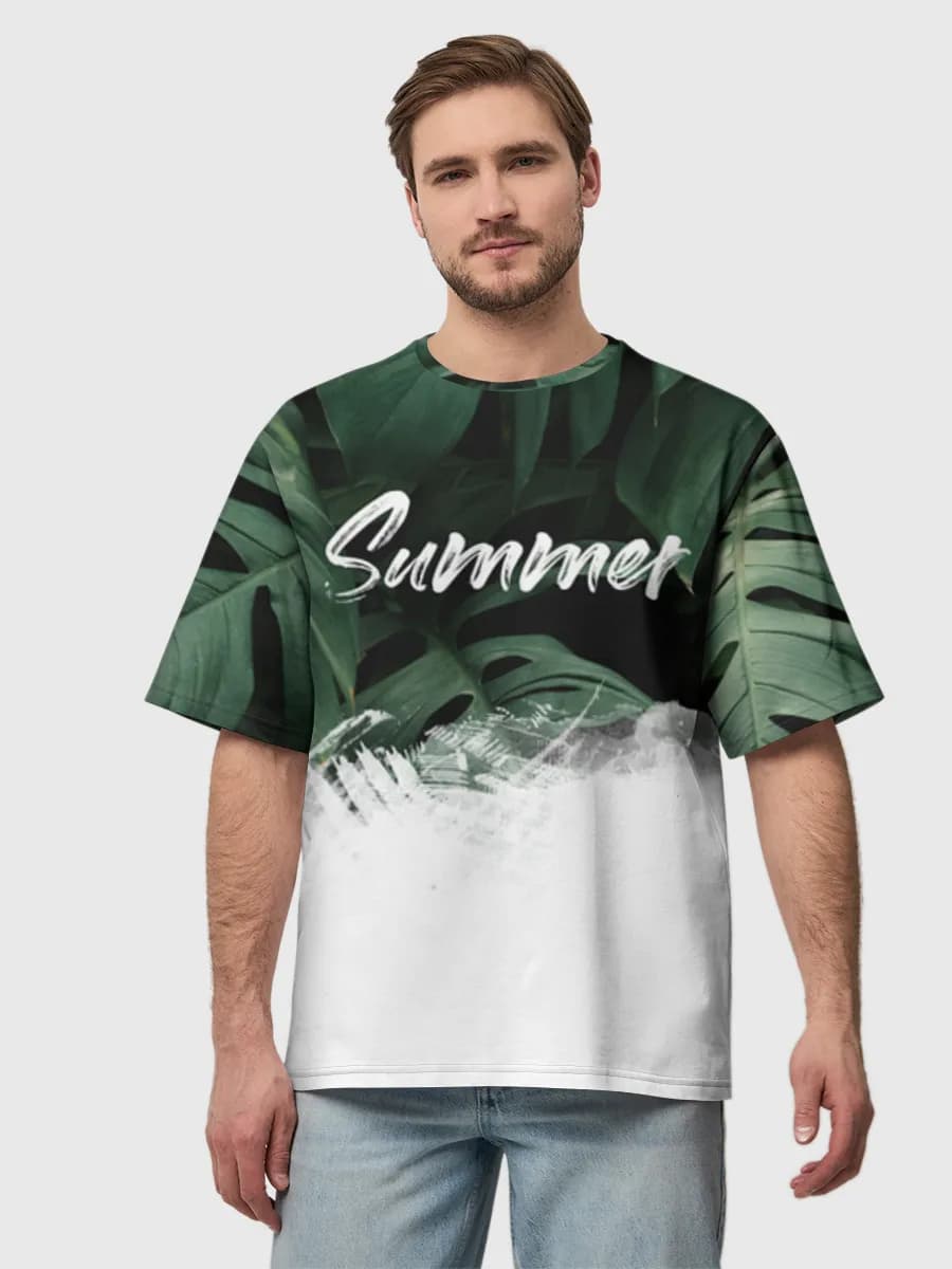 Men's oversized cotton T-shirt