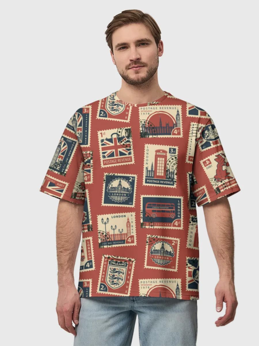 Men's oversized cotton T-shirt