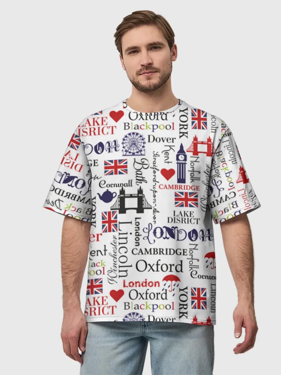 Men's oversized cotton T-shirt
